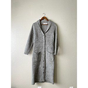 Vintage wool I magning gray blend sweater cardigan size small Marisa Christina